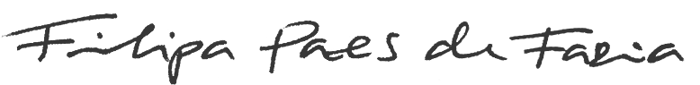 Filipa Paes de Faria's signature